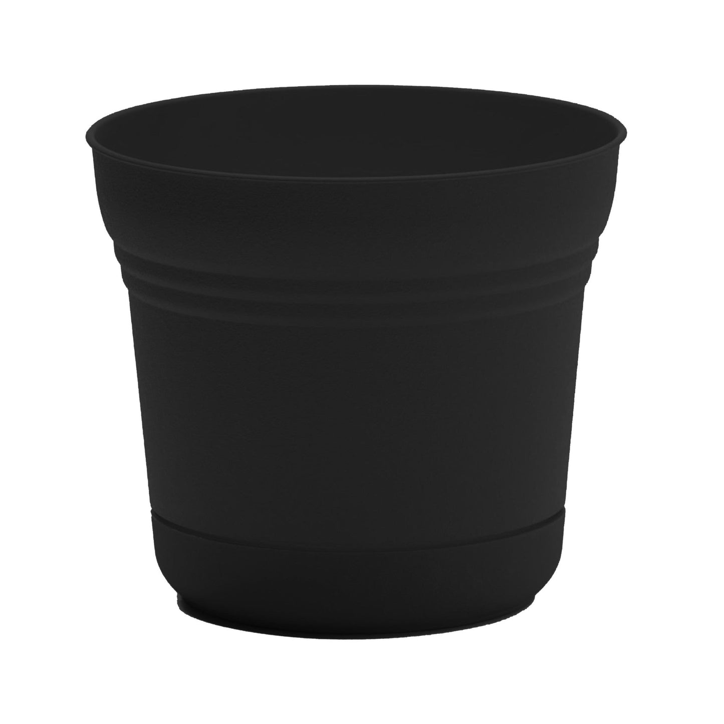 Bloem Saturn Planter with Saucer 12" Union Red