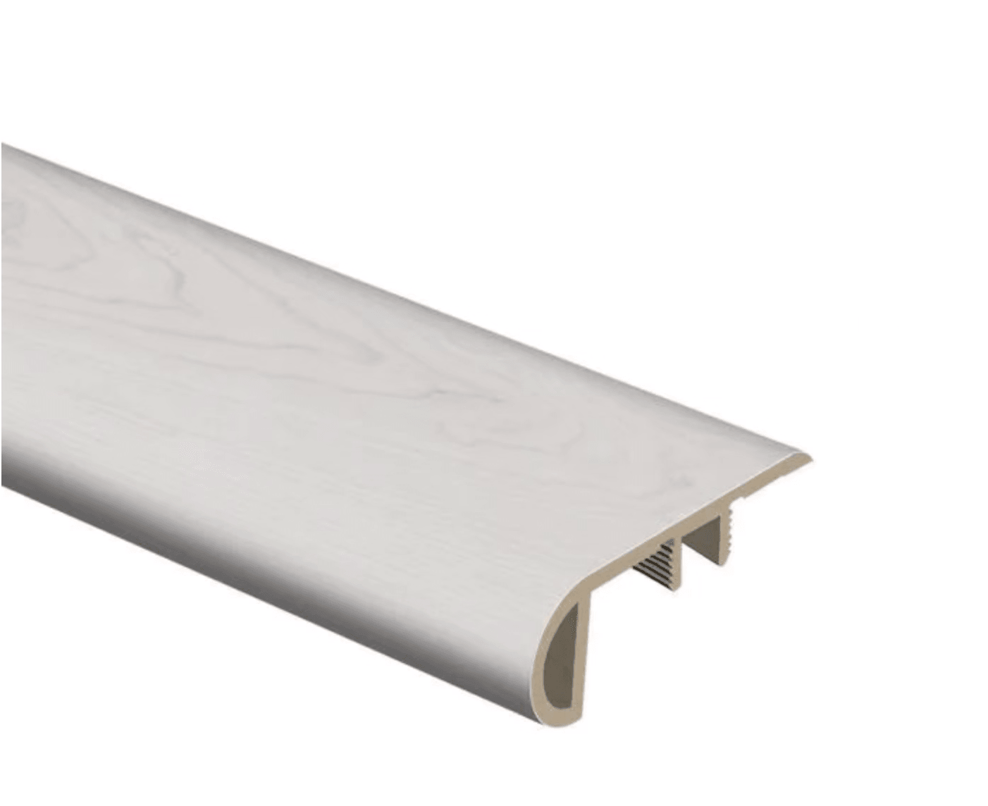 Driftwood Beach 1 in. Thick x 2-1/2 in. Wide x 94 in. L Vinyl Stair Nose Molding - Super Arbor
