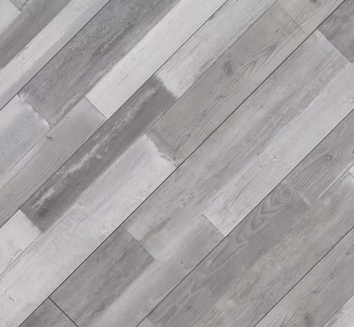 Woodland Hoffman Gray 12 MIL x 7 in. W x 48 in. L Click Lock Waterproof Lux Vinyl Plank Flooring (23.77 sq. ft./Case)
