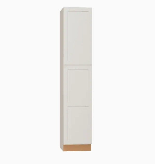 Diamond NOW Arcadia 18-in W x 84-in H x 23.75-in D Truecolor White Door Pantry Stock Cabinet