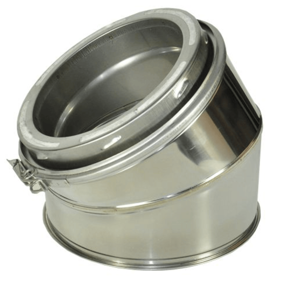 8-Inch Chimney Pipe Elbow Kit - 30 Degree Offset