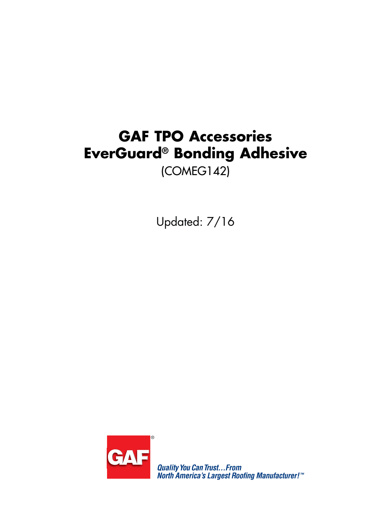 GAF EverGuard TPO SBA 1121 Bonding Adhesive Amber 5 gal
