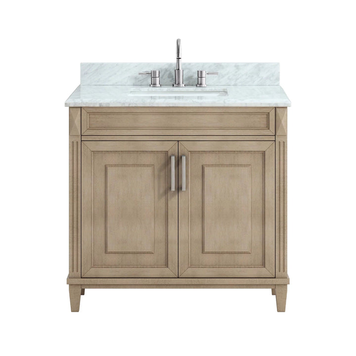 Sterling Savoie Natural 37 in. Vanity with Marble Top