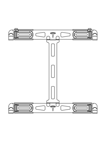 Tesla PW3 Spare Wall Mounting Bracket 22.26" x 21.4" x 0.73"