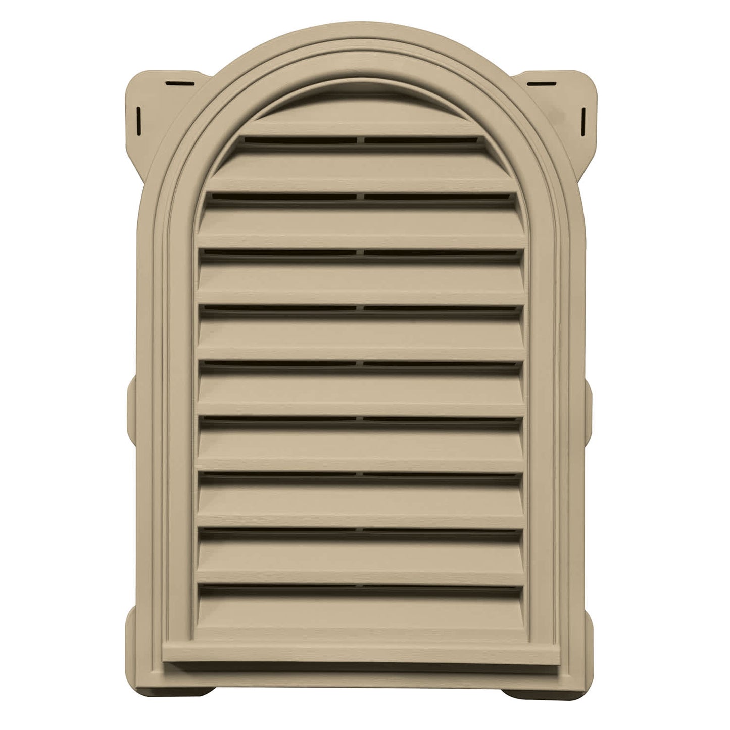 TopShield Round Top Gable Vent 013 Light Almond 14" x 22"