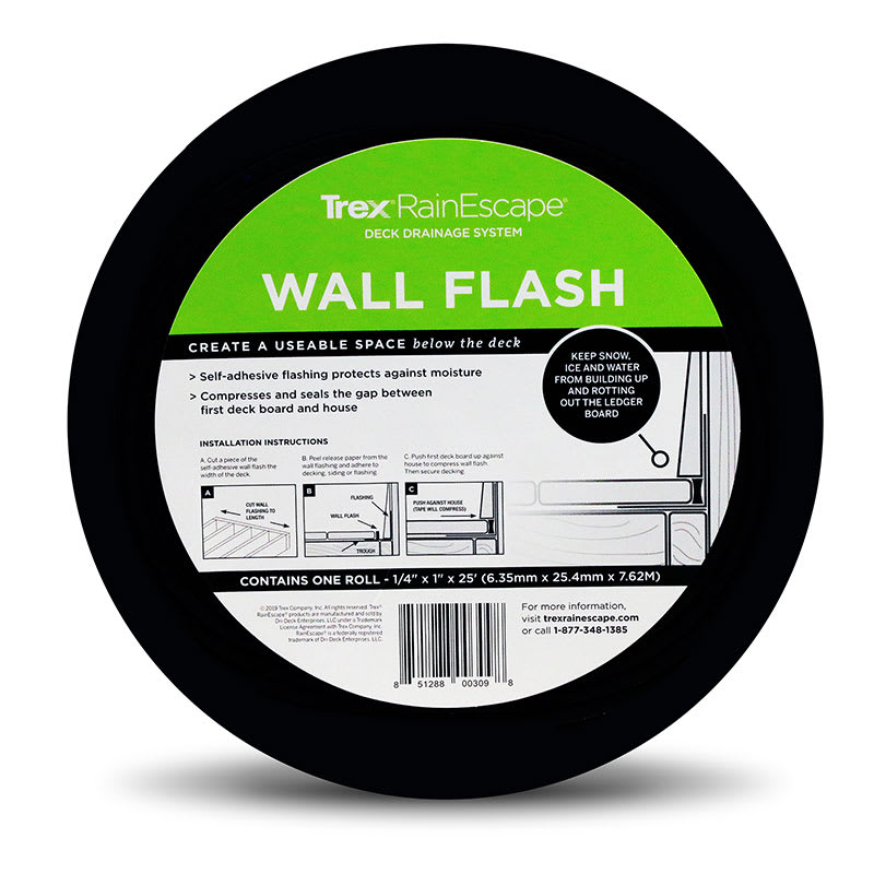 Trex RainEscape Wall Flash 1/4" x 1" x 25'
