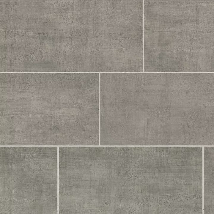 Unico Gray 12" x 24" Concrete-Look Porcelain Floor & Wall Tile, 13.56 sq. ft. per Case