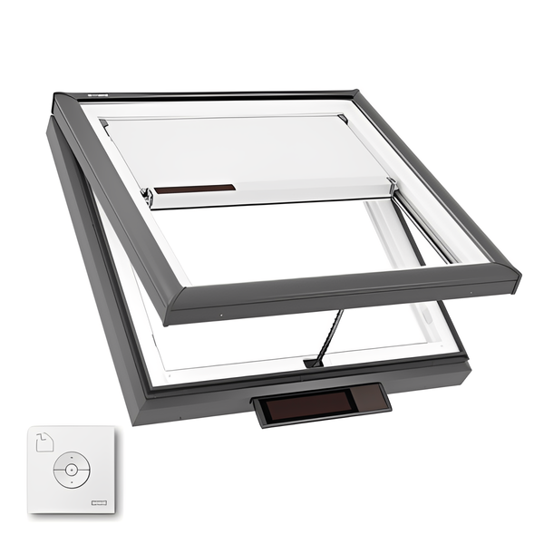 VELUX Solar Powered Venting Curb Mount Skylight - White Solar Powered Shade image 19