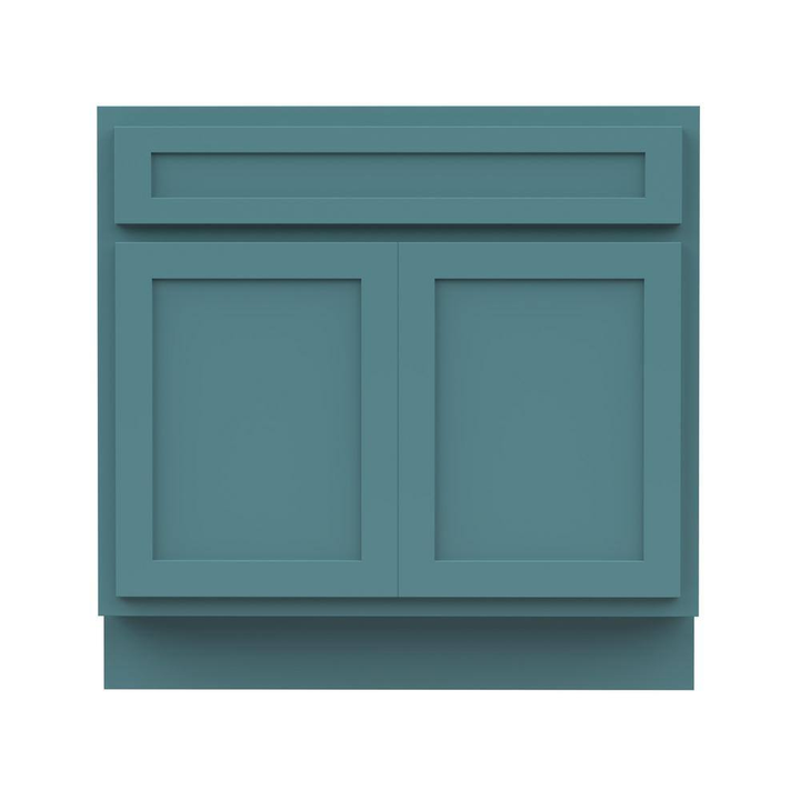 Vanity Art 30 in. W. x 21 in. D x 32.5 in. H 2-Doors Bath Vanity Cabinet Only in Sea Green