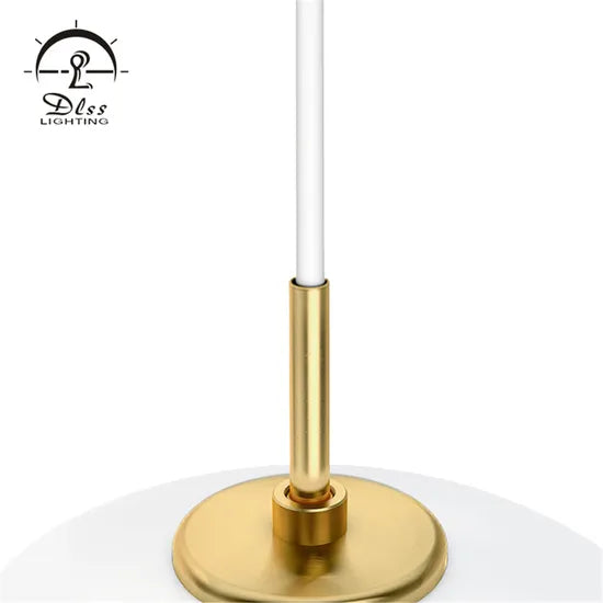 DLSS Lighting White Glass Globe Simple Style Lighting Pendant Lamp