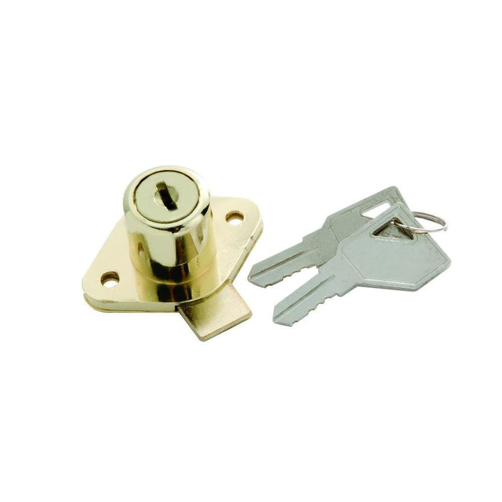 Polished Brass Keyed Alike Cabinet and Drawer Lock - Super Arbor
