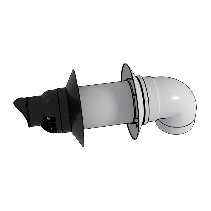 3 in. / 5 in. x 21 in. Plastic Condensing Horizonatal Termination Vent Kit for Rinnai SE and SE+ Tankless Water Heaters - Super Arbor