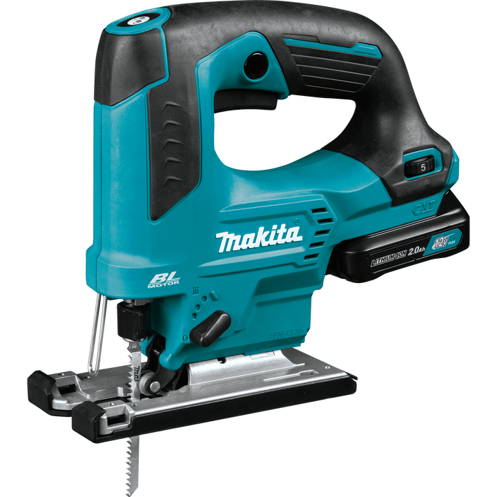 Makita 12V Max CXT Lithium‑Ion Brushless Cordless Top Handle Jig Saw Kit, 2.0Ah (VJ06R1J)