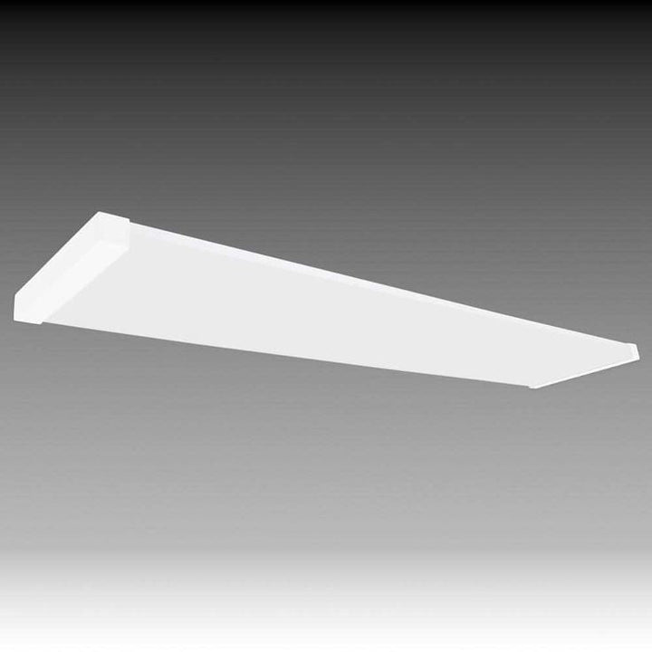 Commercial Electric 48 in. x 10 in. 4200 Lumens White End Caps Integrated LED Panel Light Selectable CCT Kitchen Lighting