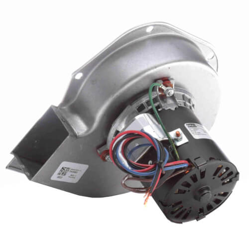 Fasco A369 inducer motor - label view (Type: Permanent Split Capacitor; Voltage: 208/230V)
