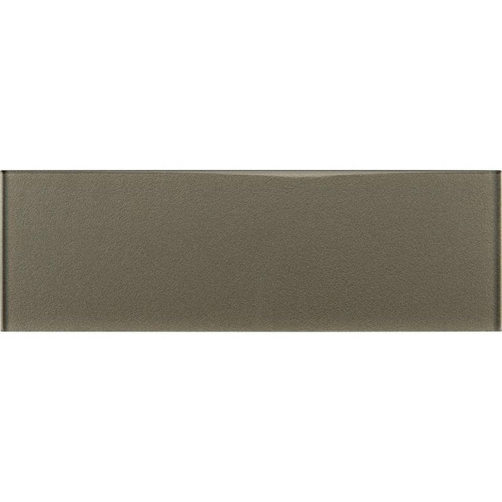 MSI Metallic 4 in. x 12 in. Glossy Glass Gray Subway Tile (5 sq. ft. / case)