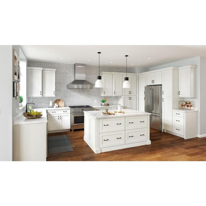 allen + roth Aveley 21-in W x 34.5-in H x 24-in D Linen Maple Door and Drawer Base Semi-Custom Cabinet