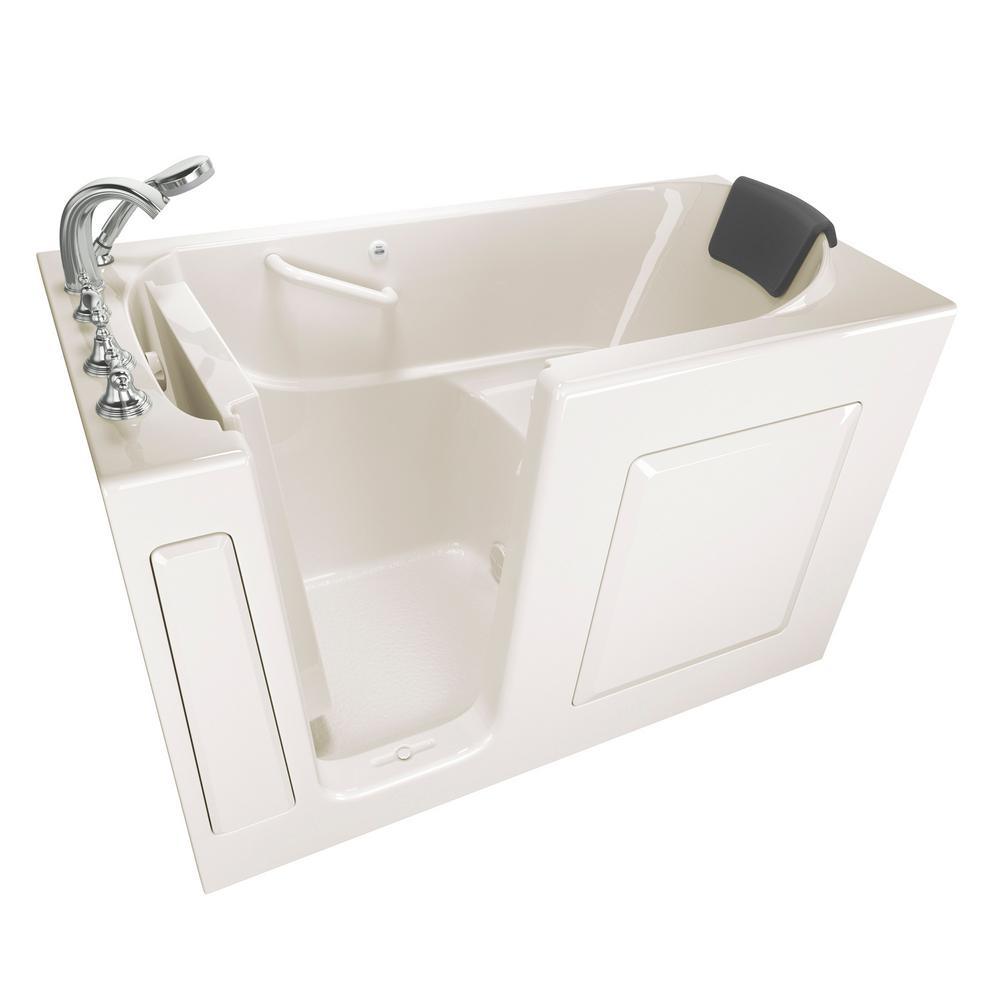 Gelcoat Premium Series 60 in. Left Hand Walk-In Soaking Tub in White - Super Arbor