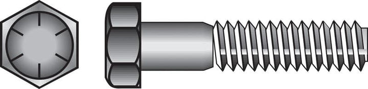 Hillman 1/2 in. Diameter x 4-1/2 in. Length Heat-Treated Steel Hex Head Cap Screws, Coarse Thread, Grade 8, 25-Pack