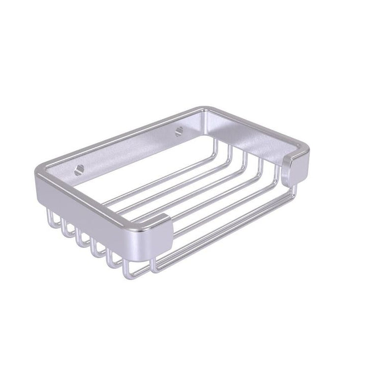 Allied Brass 3.1-in H Screw Mount Solid Brass Satin Chrome Hanging Shower Caddy