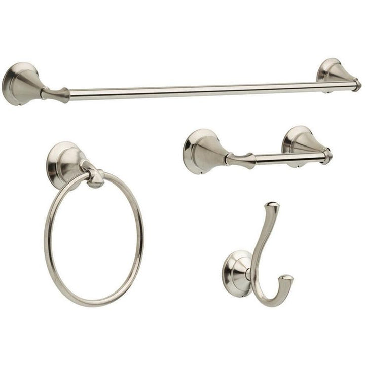 DELTA 4-Piece Linden Stainless Decorative Bathroom Hardware Set