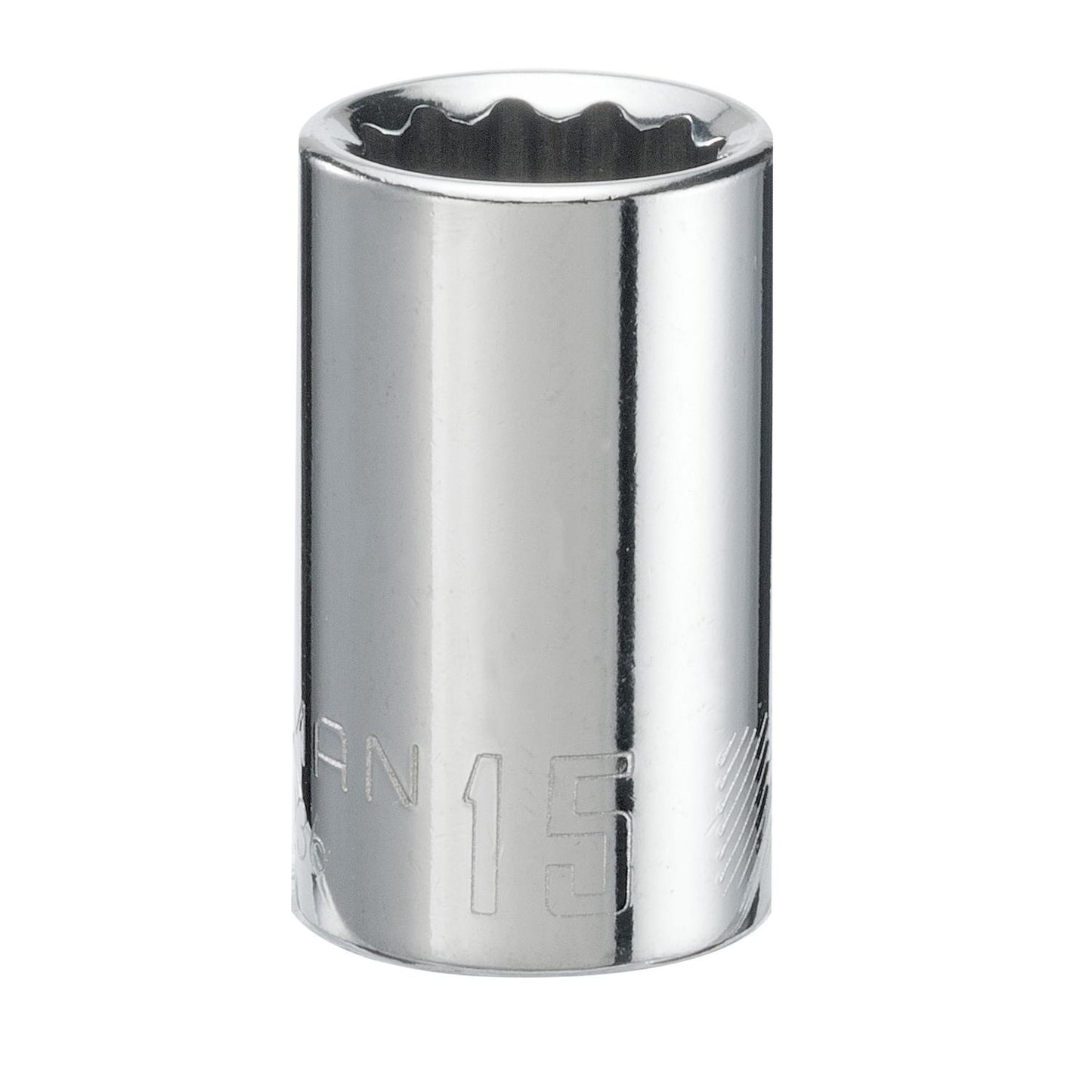 Craftsman 15 mm X 1/2 in. Drive 12 Point Shallow Socket