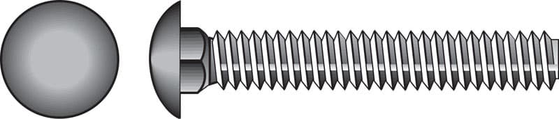 Hillman 7/16 in. x 1-1/2 in. Zinc-Plated Steel Carriage Bolt, 50-Pack