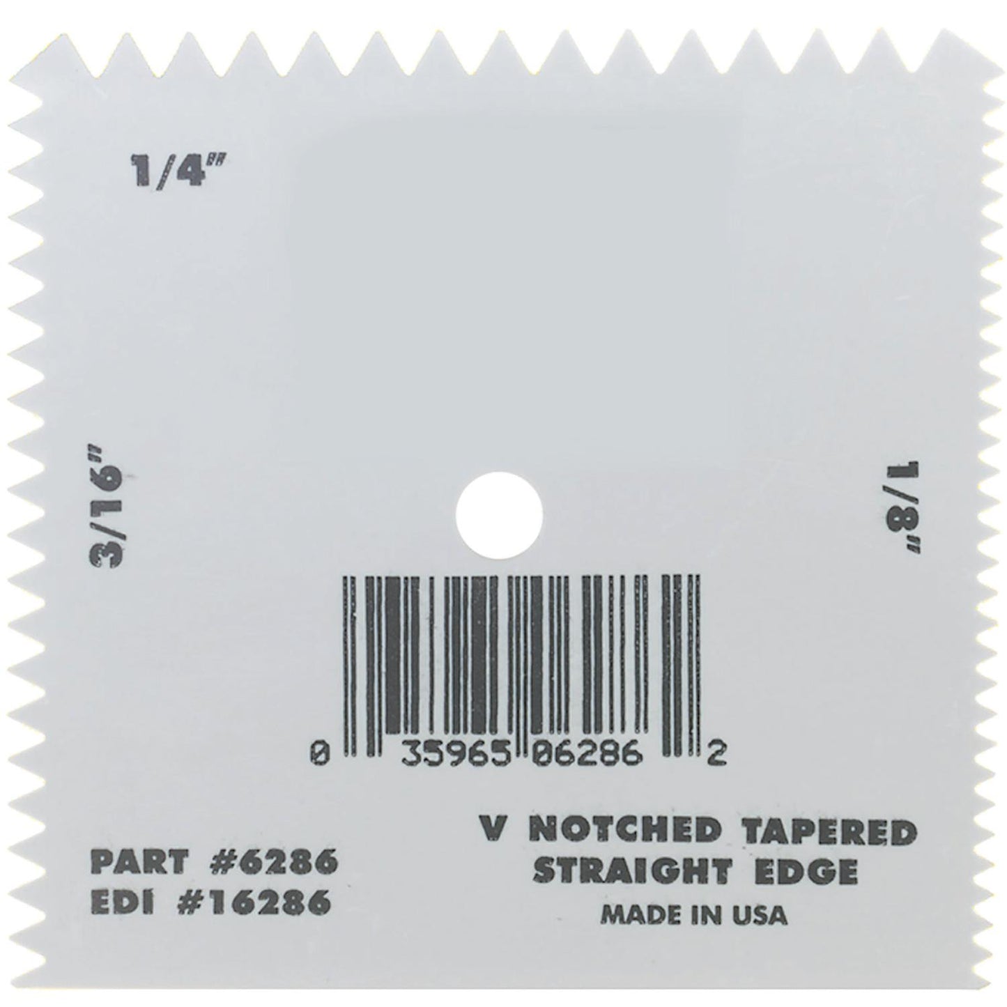 Marshalltown QLT 4 in. Plastic Notched Spreader/Scraper