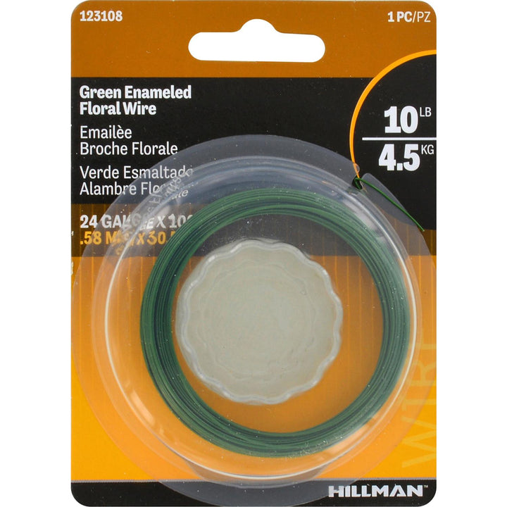 Hillman 100 ft Steel Floral Wire, 24 Gauge
