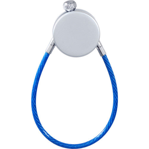 Hillman 5 in. Cable Ring with Lock – Nylon-Coated Key Ring