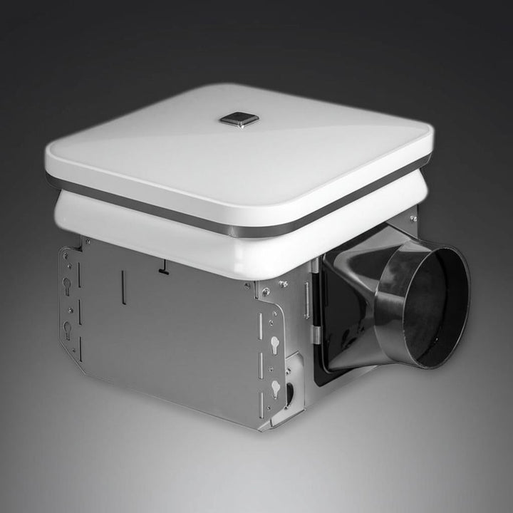 Hampton Bay White 100 CFM Bathroom Exhaust Fan with LED Light
