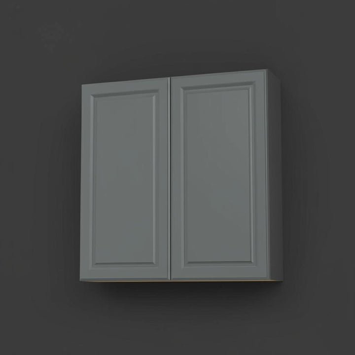 Hampton Bay Designer Series Elgin Wall Kitchen Cabinet in Heron Gray