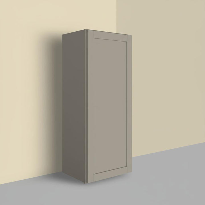 Hampton Bay Courtland 15 in. W x 12 in. D x 42 in. H Assembled Shaker Wall Kitchen Cabinet in Sterling Gray