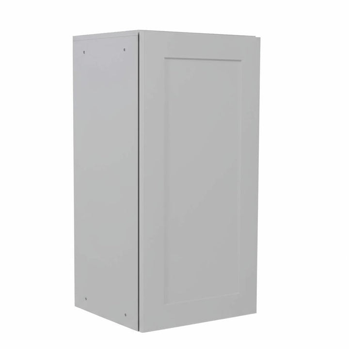 Hampton Bay Cambridge Gray Shaker Assembled Wall Kitchen Cabinet - 15 in. W x 12.5 in. D x 30 in. H