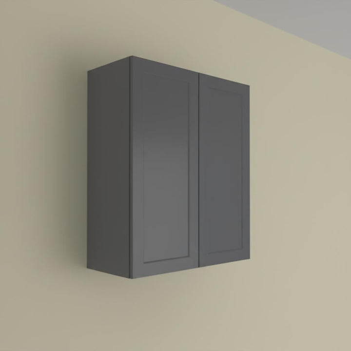 Hampton Bay Designer Series Melvern Storm Gray Shaker Wall Kitchen Cabinet