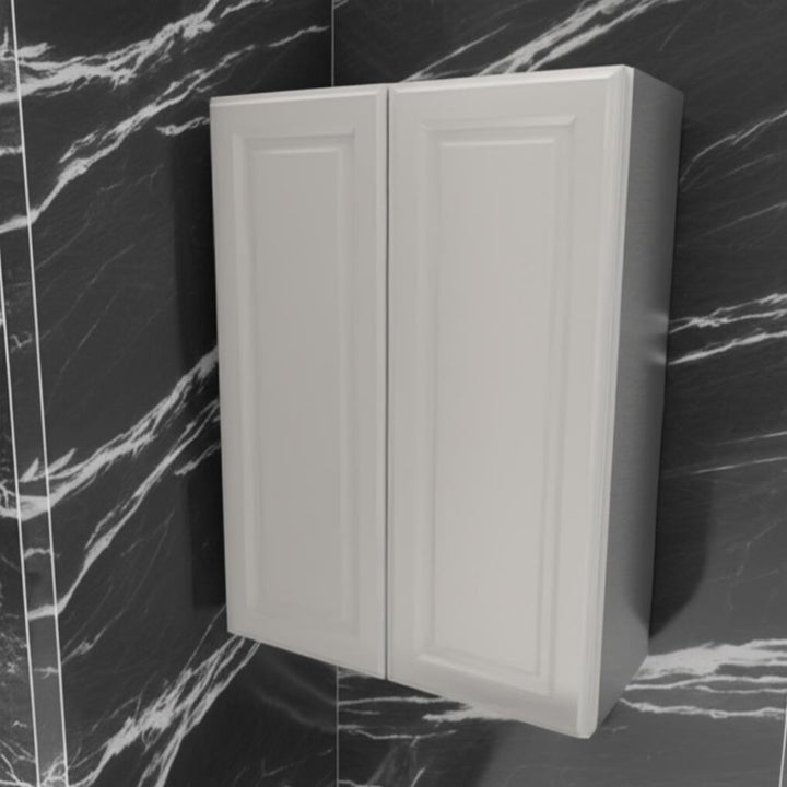 Hampton Bay Designer Series Elgin Wall Kitchen Cabinet in Heron Gray