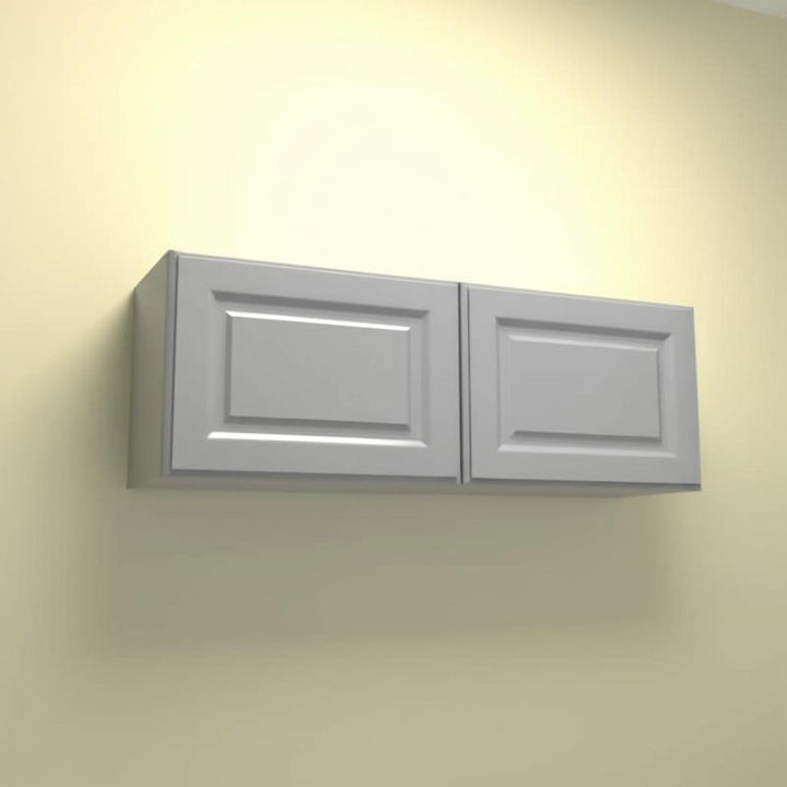 Hampton Bay Designer Series Elgin Wall Kitchen Cabinet in Heron Gray