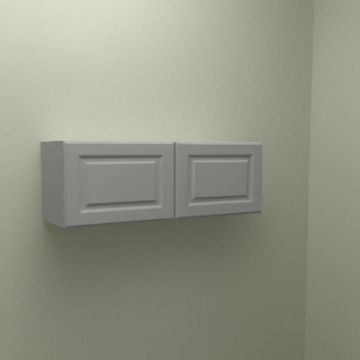 Hampton Bay Designer Series Elgin Wall Kitchen Cabinet in Heron Gray