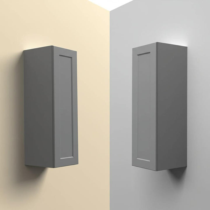 Hampton Bay Designer Series Melvern Storm Gray Shaker Wall Kitchen Cabinet