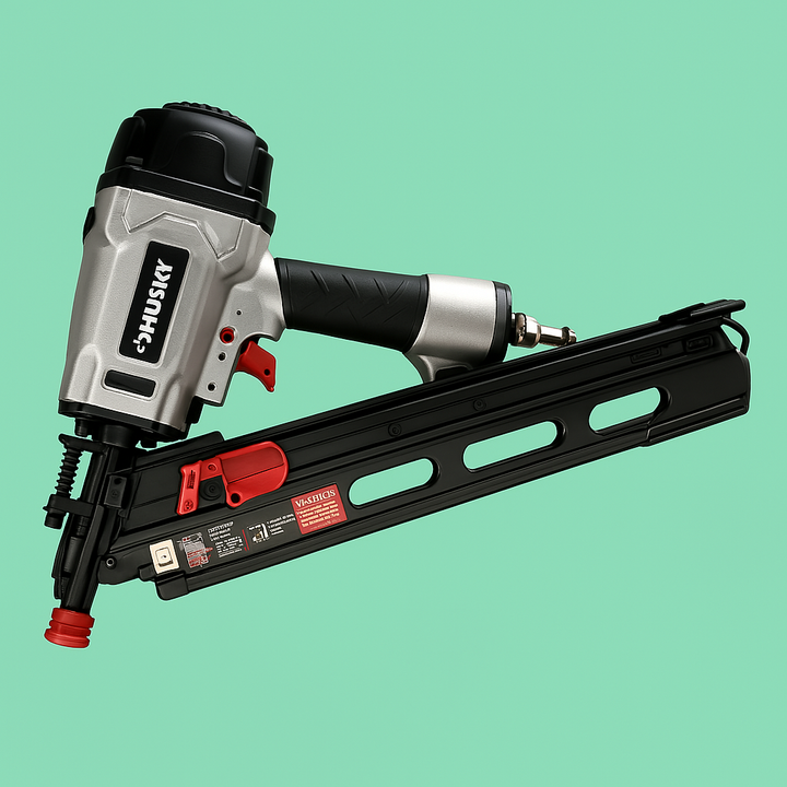 Husky Pneumatic 21-Degree 3-1/2 in. Full Round Head Framing Nailer