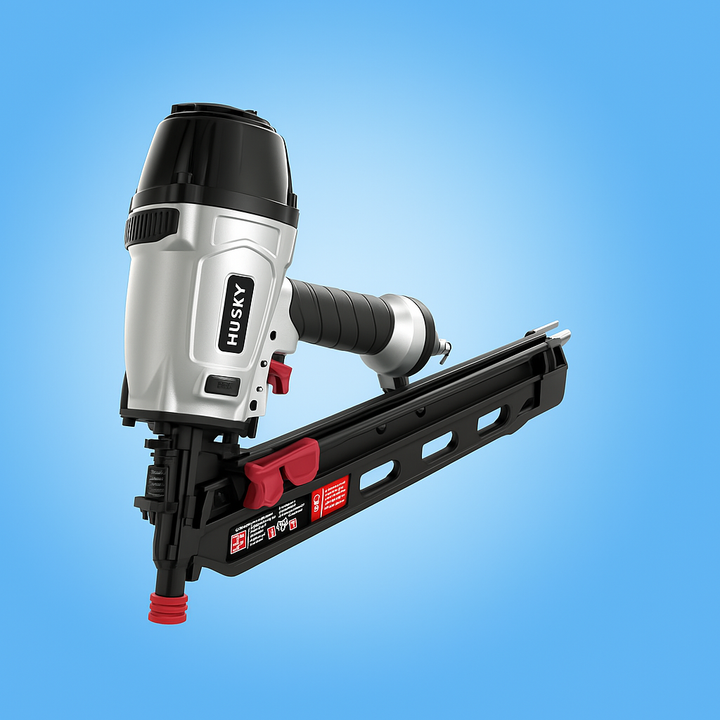 Husky Pneumatic 21° Framing Nailer and Mini Palm Nailer Kit