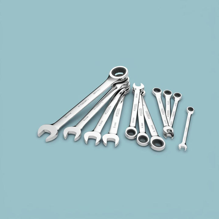 Husky Ratcheting Metric Combination Wrench Set (11-Piece)