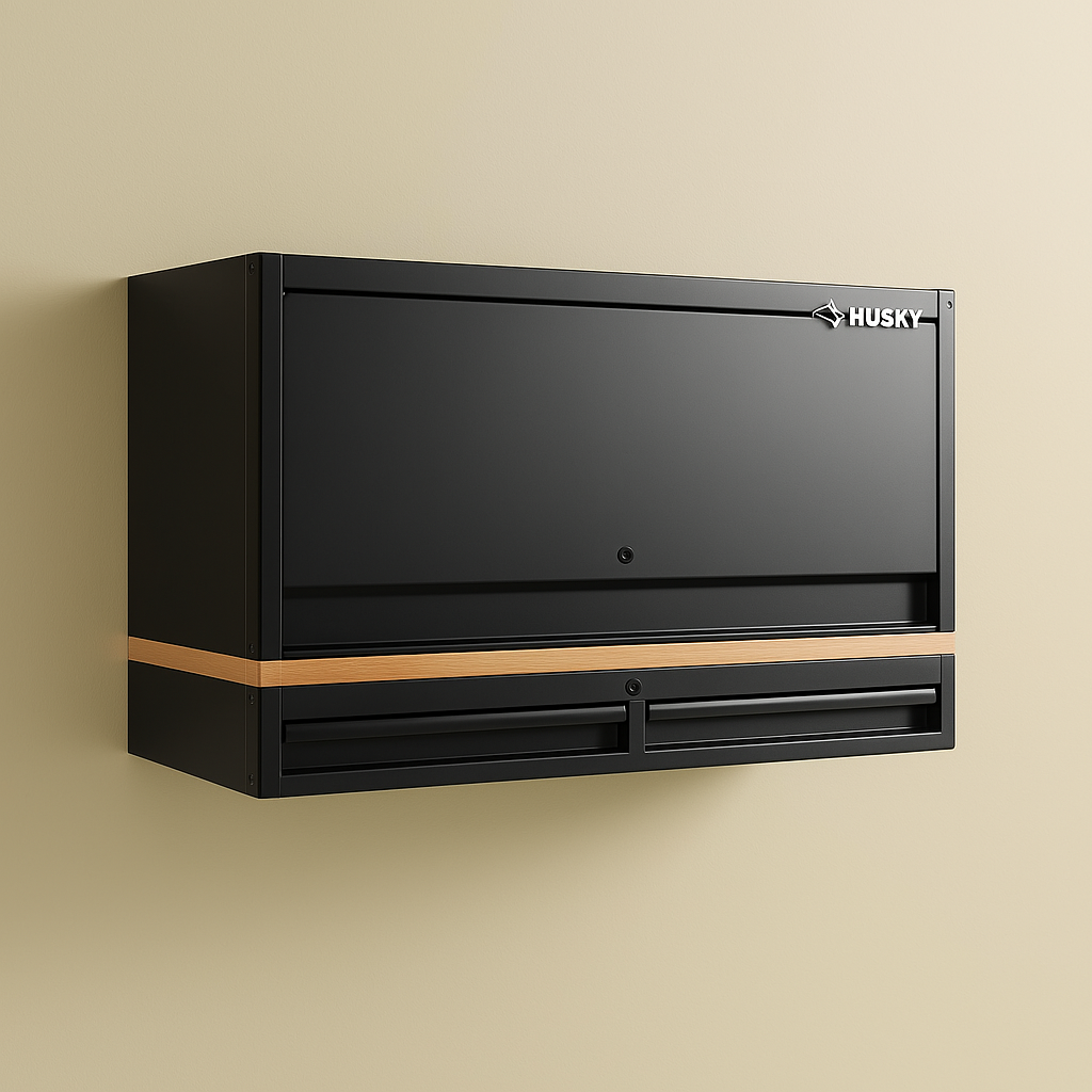 Husky Heavy-Duty Tool Hutch and Riser - 61 in. W x 23 in. D