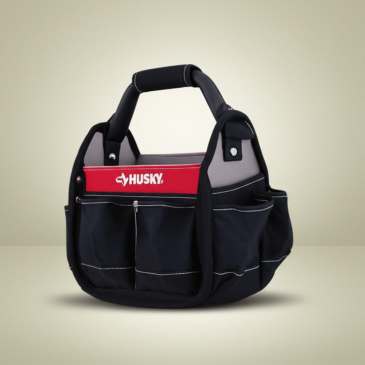 Husky 10-inch Open Top Tool Bag with 15 Pockets