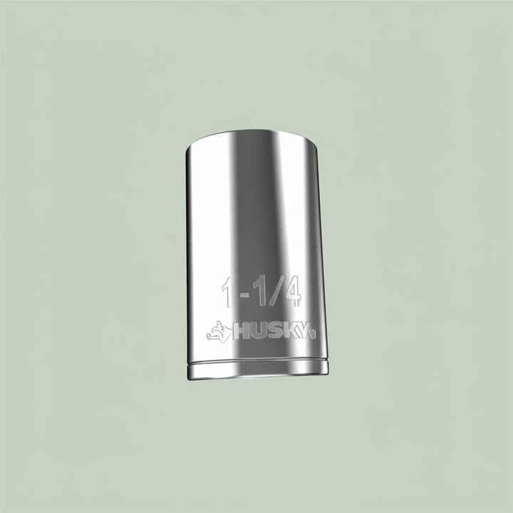 Husky 1/2 in. Drive 12-Point Deep SAE Socket 1-1/4 in.