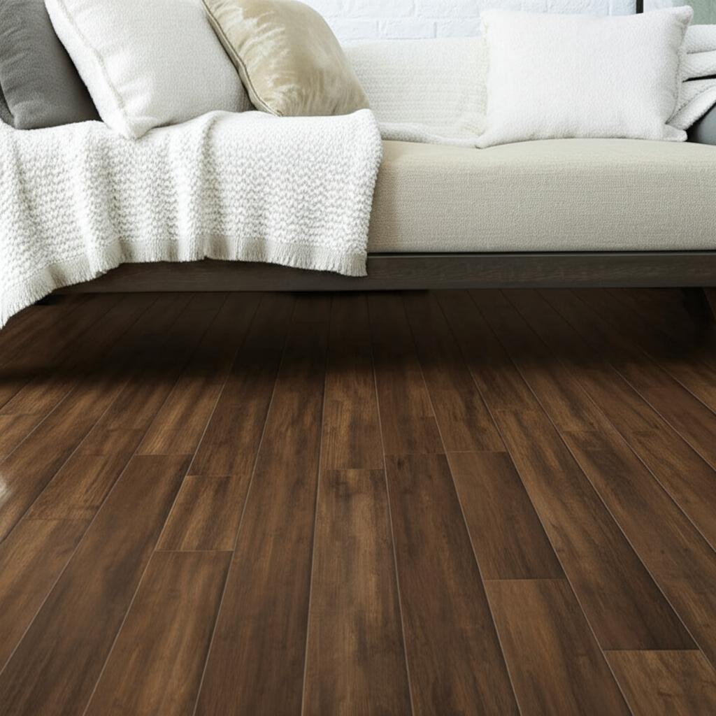 Home Decorators Collection Horizontal Hand Scraped Sepia Bamboo Flooring