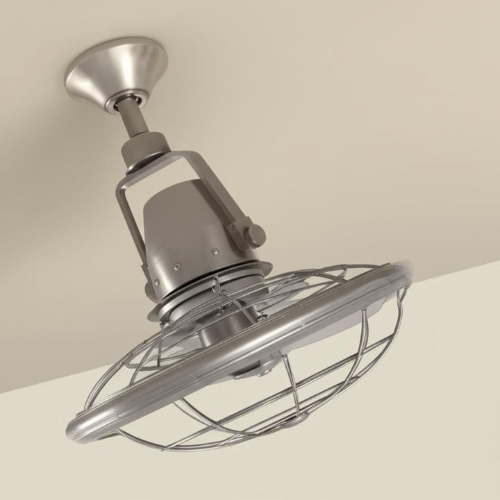 Home Decorators Collection Bentley II 18 in. Oscillating Brushed Nickel Ceiling Fan