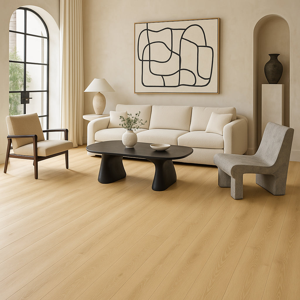 VERT HAUS Raw Linen Oak Waterproof Hybrid Resilient Flooring - 27 sq. ft./Case