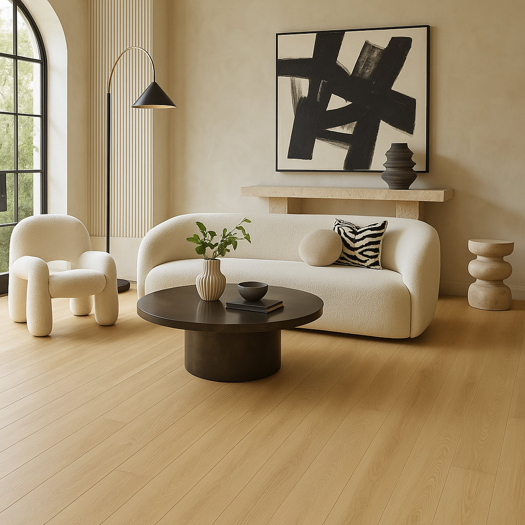 VERT HAUS Blanched Oak Waterproof Hybrid Resilient Flooring - 27 sq. ft./Case