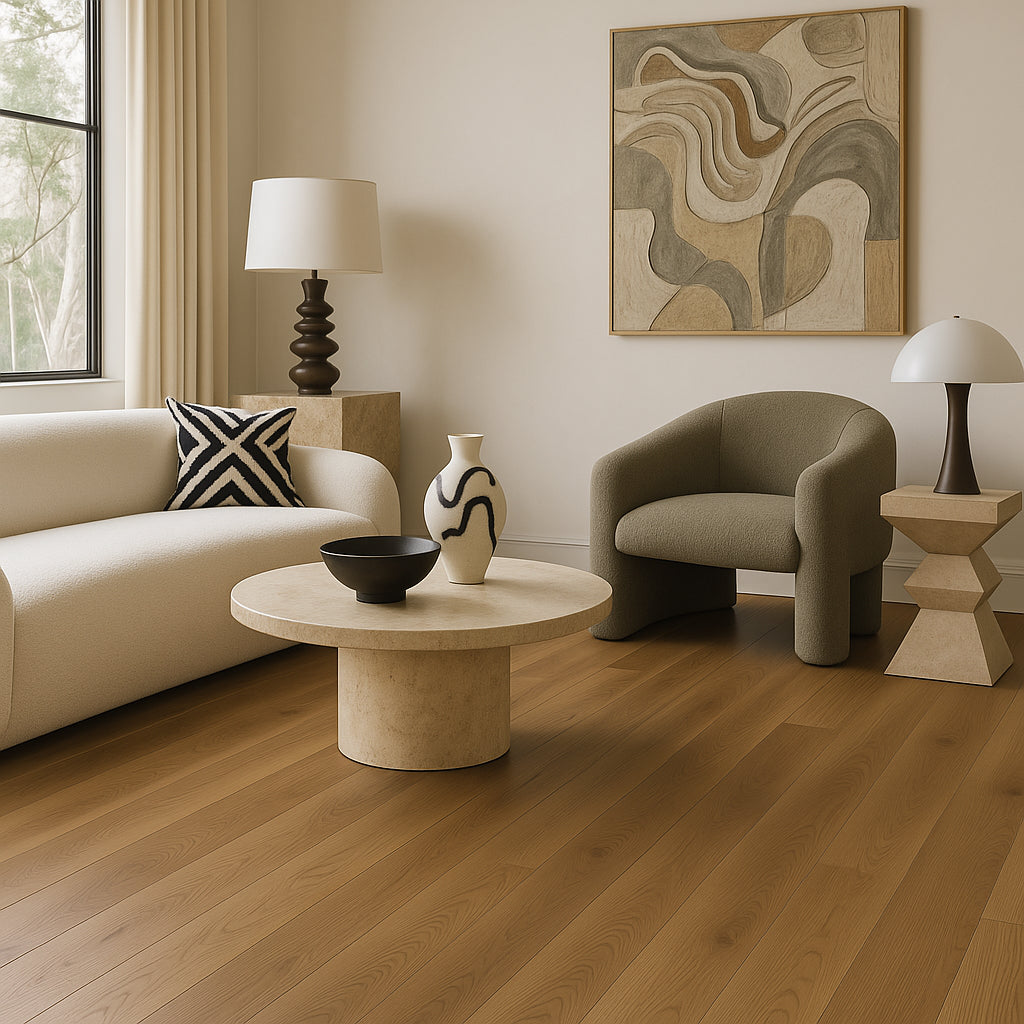 VERT HAUS Chapin Pecan Waterproof Hybrid Resilient Flooring - 27 sq. ft./Case